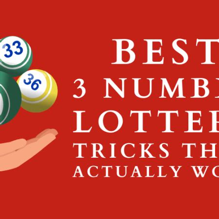 3 number lottery tricks